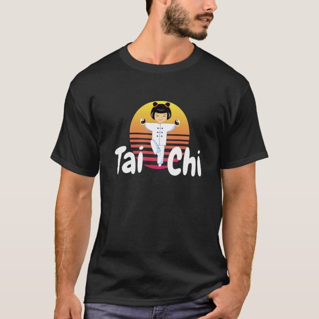 Camiseta Qigong Tai Chi para homens, mulheres e crianças (Frente)