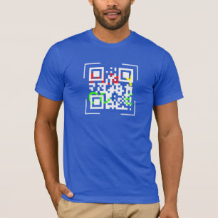 Camiseta QR Code Jersey Short Sleeve T Shirt
