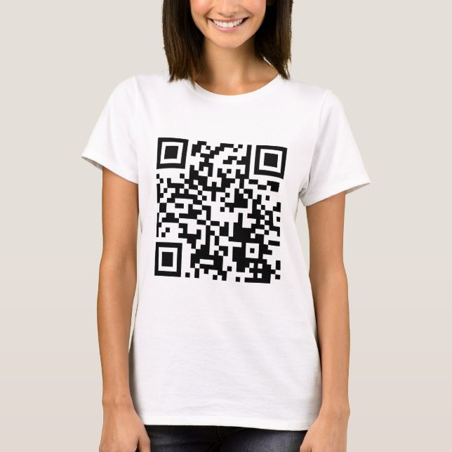 Camiseta qr código legal t shirt engraçada e engraçada usan (Frente)