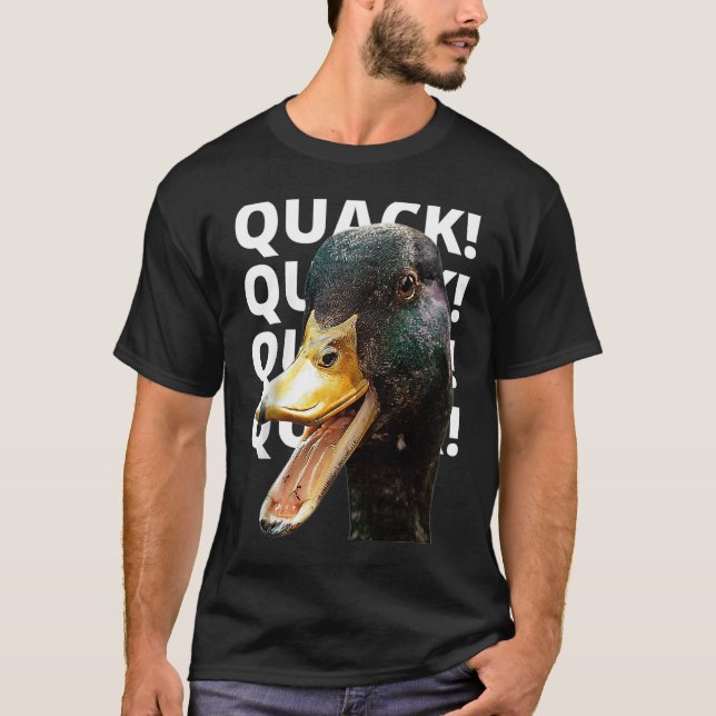 Camiseta Quack Quack for Duck  Raglan Baseball (Frente)