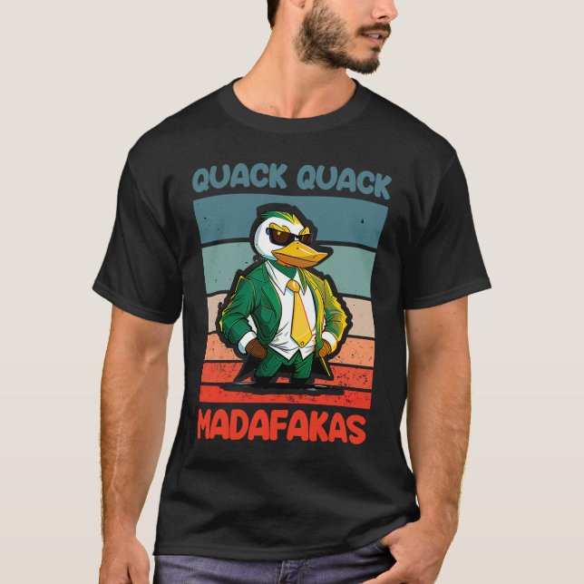 Camiseta Quack Quack Madafakas Ducks Duck Rubber Duck  Cool (Frente)
