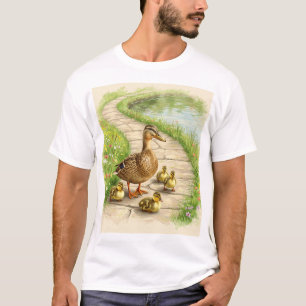 Camiseta Quack Squad - Parada Adorável da Natureza