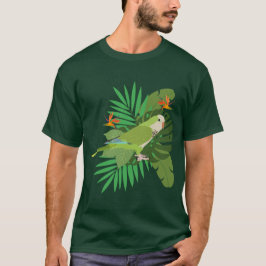 Camiseta Quacker parrot with leaves