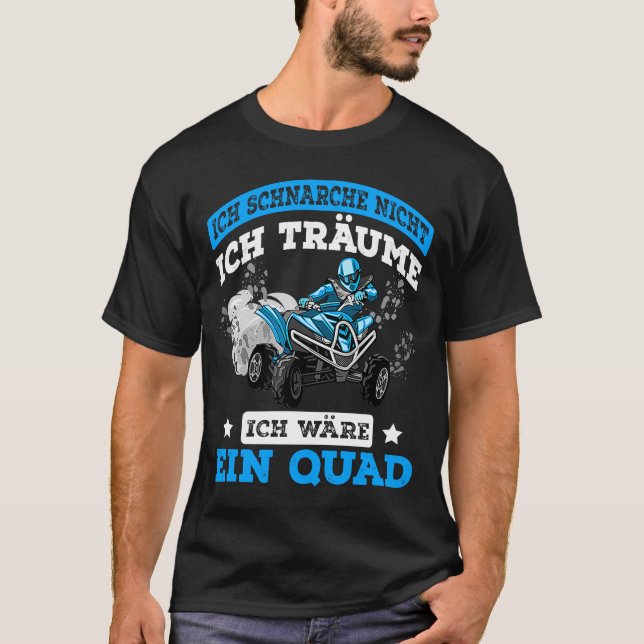 Camiseta Quad Driver Dizendo Ofroad ATV Quad Biker (Frente)