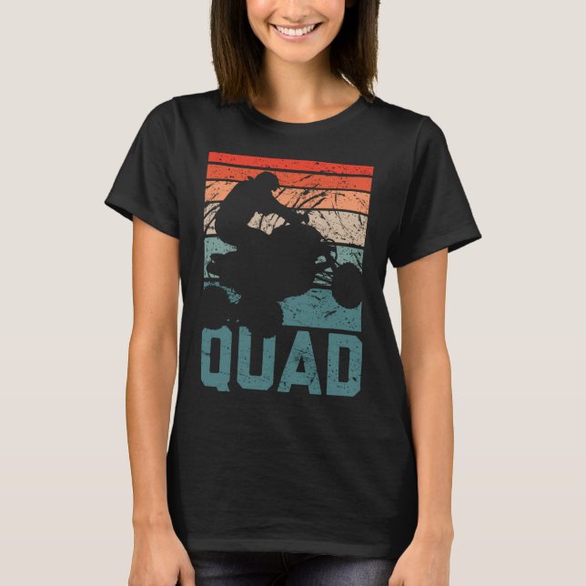 Camiseta Quad Retro Quad Rodinho Quad Riding Quatro Rodas A (Frente)