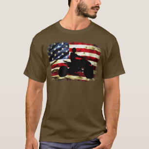 Camiseta Quad Vintage, bicicleta de bicicleta americana de 