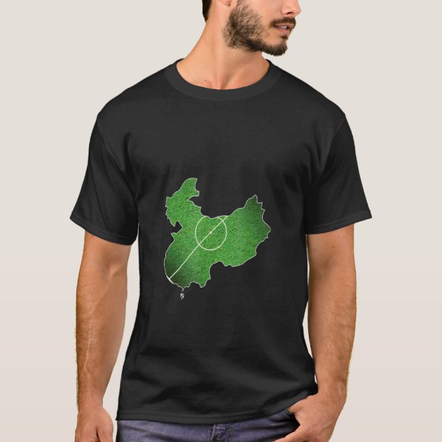 Camiseta Quadra de Futebol da China (Frente)