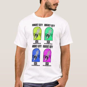 Camiseta Quadrado da Cidade do Rocket 4