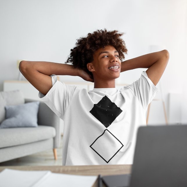 Camiseta Quadrado de Diamante Decorativo (Criador carregado)