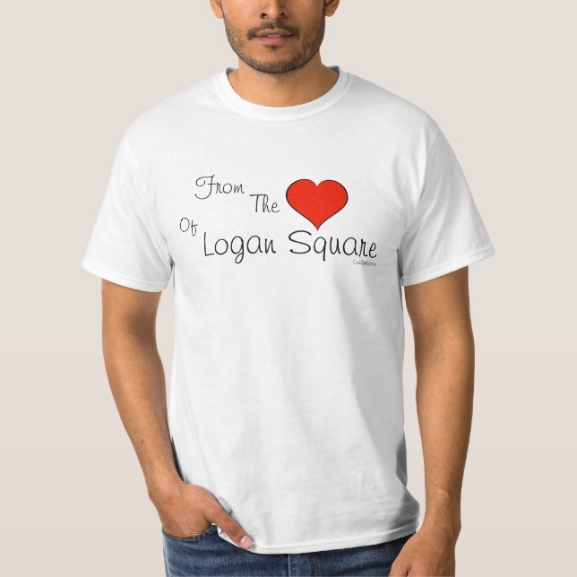 Camiseta Quadrado de Logan - do coração de (Frente)
