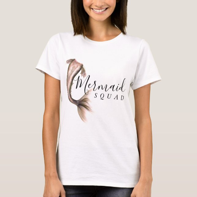 Camiseta Quadrado de Mermaid | Terracotta Soft Peach Bachel (Frente)