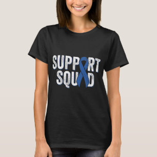 Camiseta Quadrado de suporte ao Cancer Colon