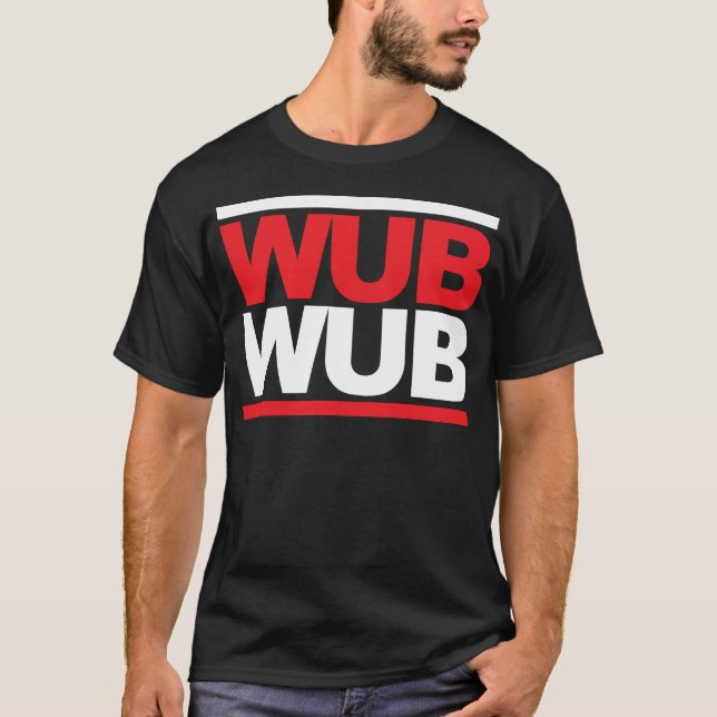 Camiseta Quadrado de Wub Wub Dubstep (Frente)
