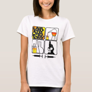 CAMISETA QUADRADO DO LOGOTIPO 4 DO LABORATÓRIO - ÍCONES D