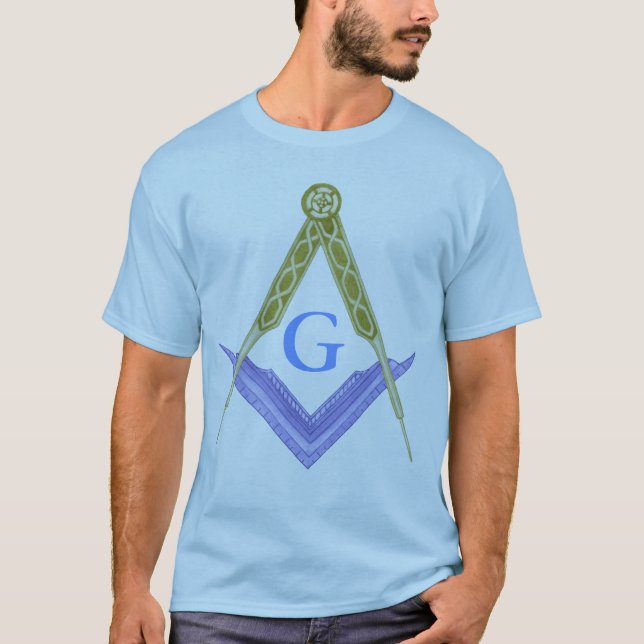 Camiseta Quadrado e compasso com todo o olho de vista (Frente)