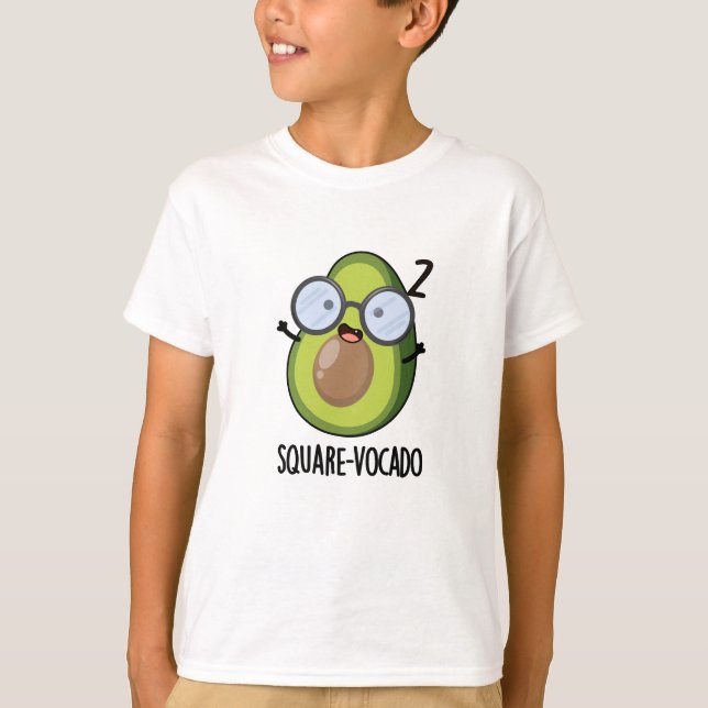 Camiseta Quadrado Engraçado Engraçado Avocado Pun (Frente)