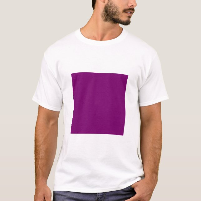 Camiseta Quadrado Simples - ameixa (Frente)