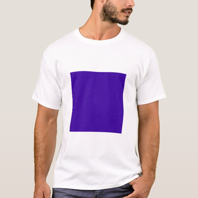 Camiseta Quadrado Simples - Azul de Tempestade (Frente)