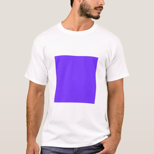 Camiseta Quadrado Simples - Azure Profundo (Frente)