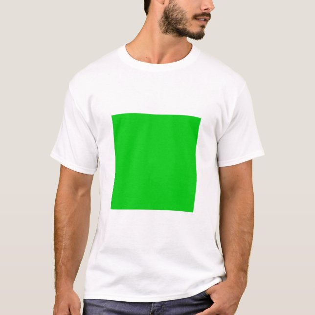 Camiseta Quadrado Simples - Primavera Verde (Frente)