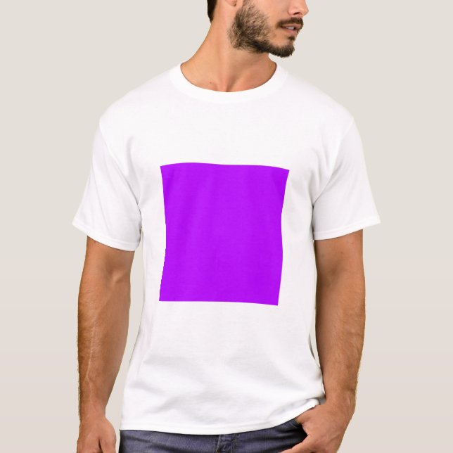 Camiseta Quadrado Simples - Roxo Azul (Frente)