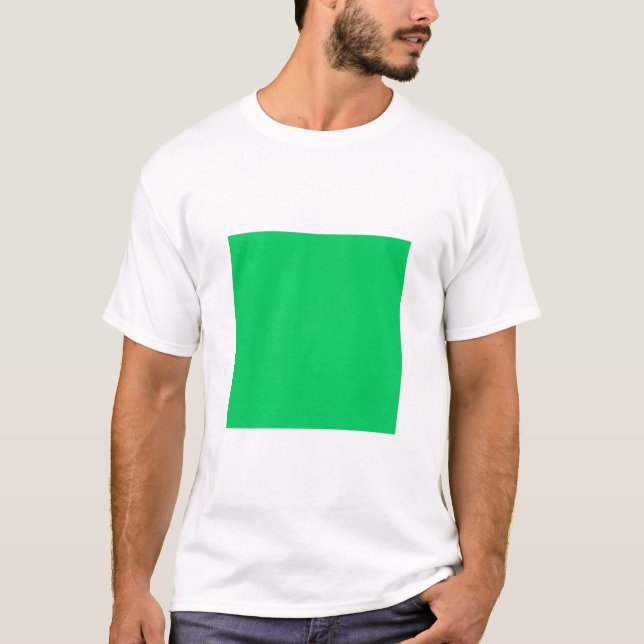 Camiseta Quadrado Simples - Verde Claro (Frente)