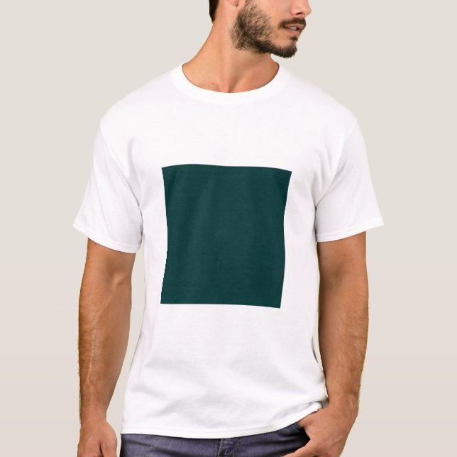 Camiseta Quadrado Simples - Verde Escuro (Frente)