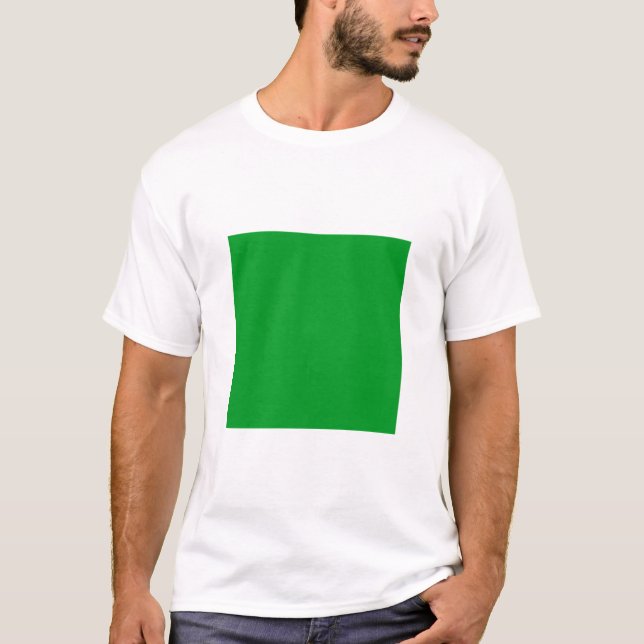 Camiseta Quadrado Simples - Verde Grama (Frente)