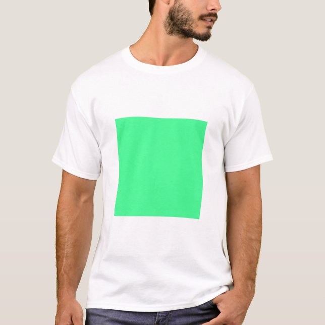 Camiseta Quadrado Simples - Verde Mint (Frente)