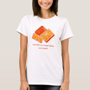 Camiseta Quadrados alaranjados