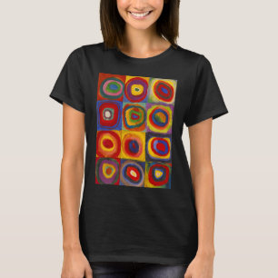 Camiseta Quadrados com Círculos Concêntricos Kandinsky
