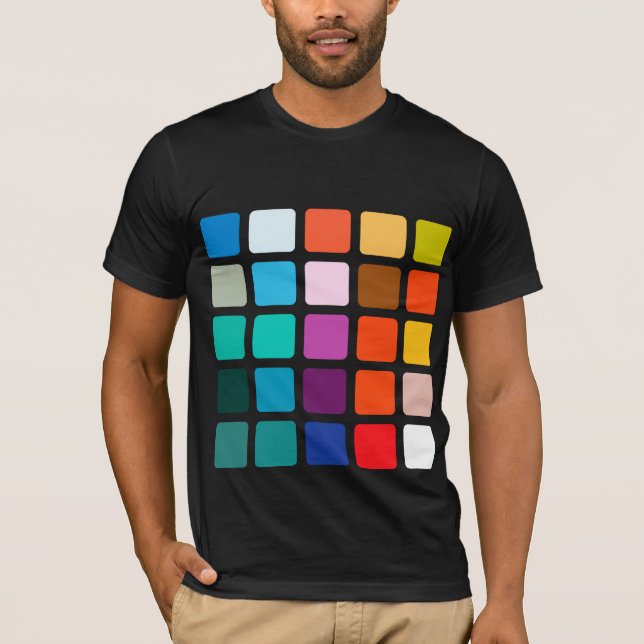 Camiseta Quadrados da cor (Frente)