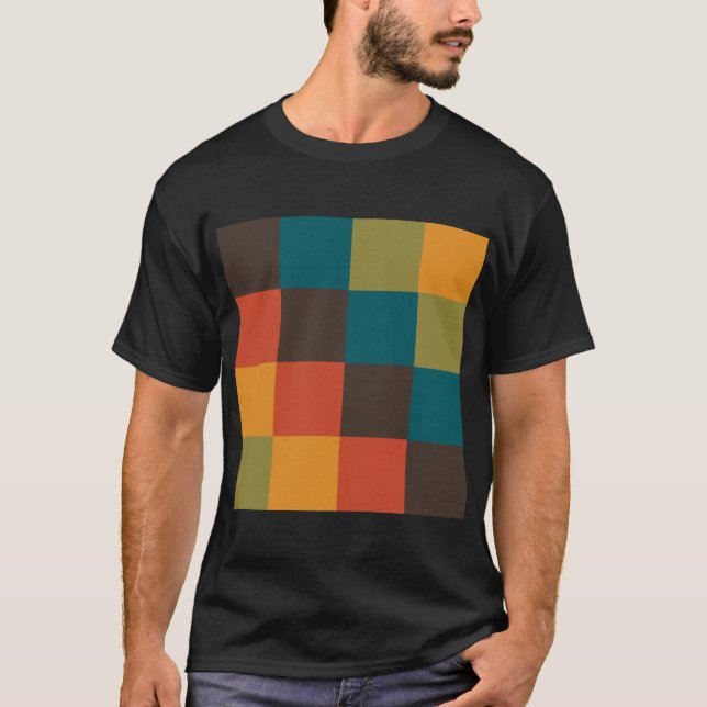 Camiseta Quadrados de cores (Frente)