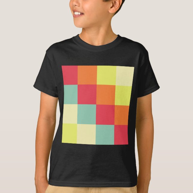 Camiseta Quadrados de cores (Frente)