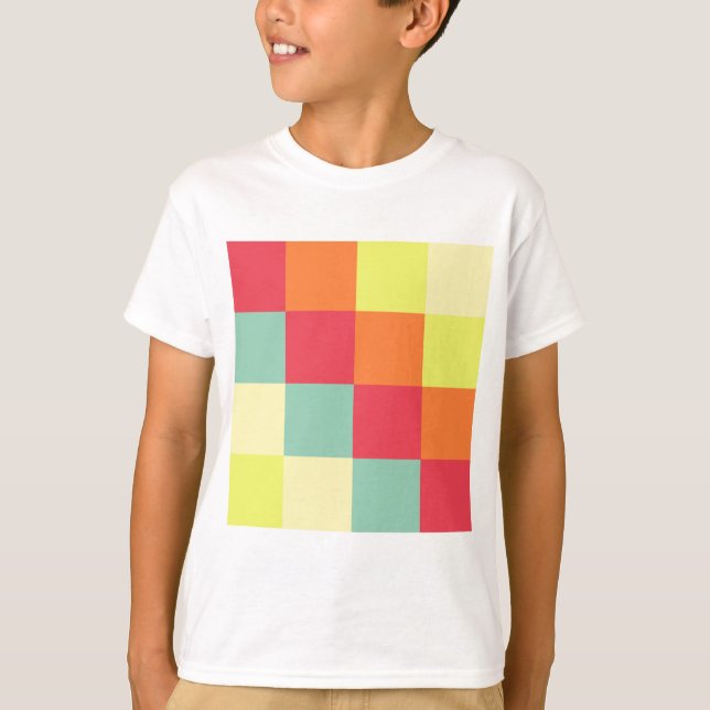 Camiseta Quadrados de cores (Frente)