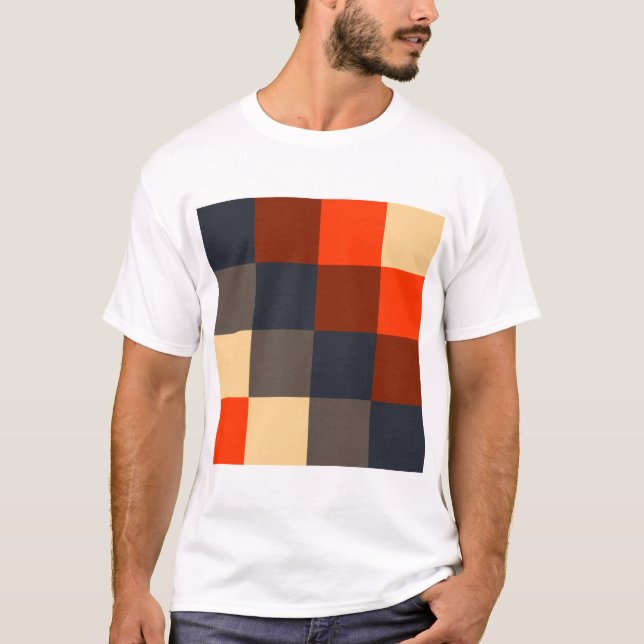 Camiseta Quadrados de cores (Frente)
