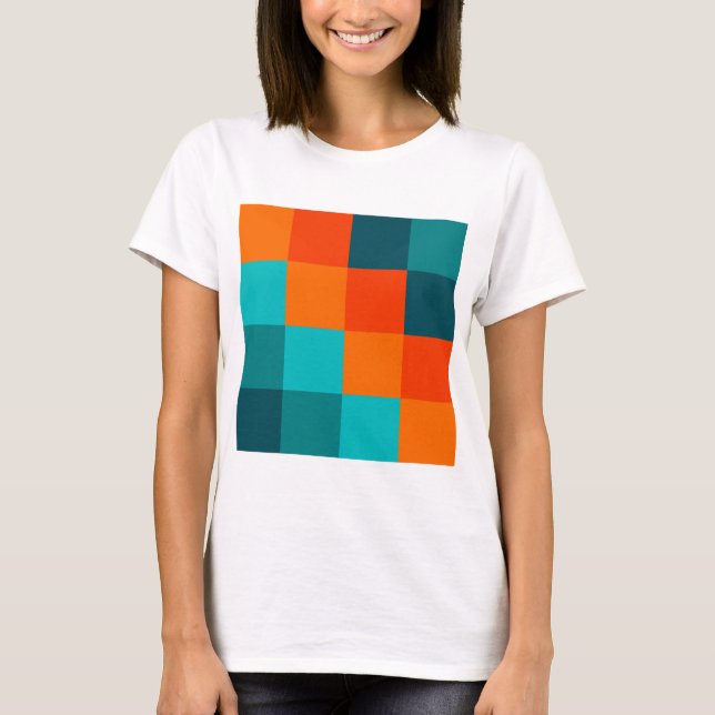 Camiseta Quadrados de cores (Frente)