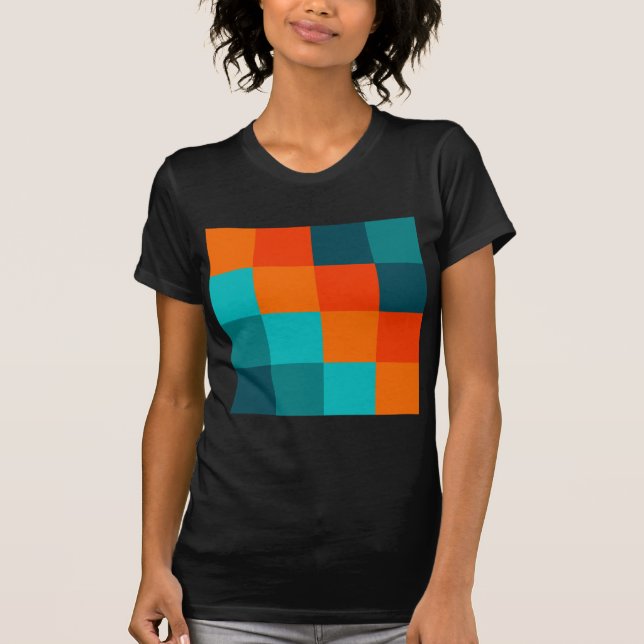 Camiseta Quadrados de cores (Frente)