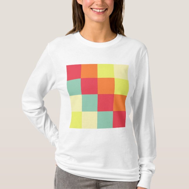 Camiseta Quadrados de cores (Frente)