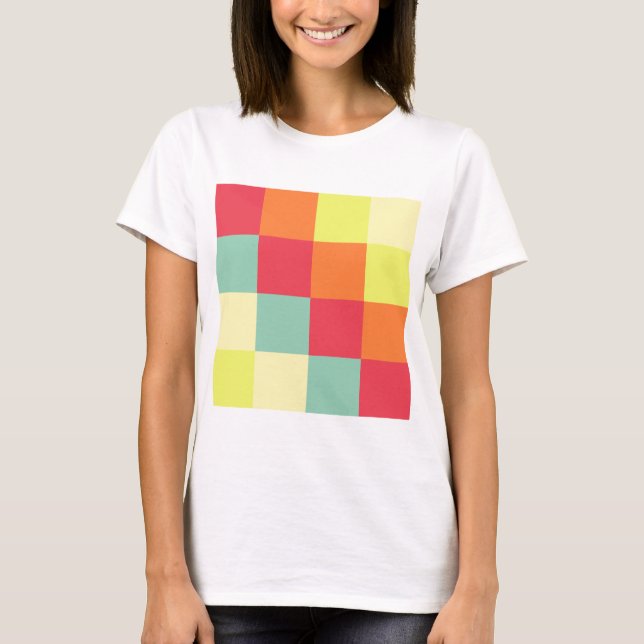 Camiseta Quadrados de cores (Frente)
