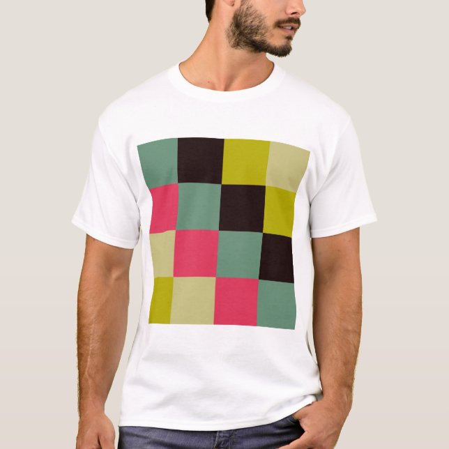Camiseta Quadrados de cores (Frente)