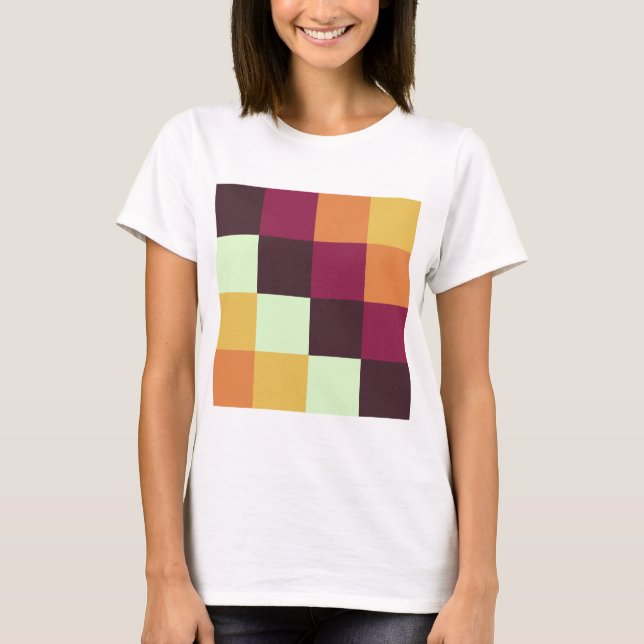 Camiseta Quadrados de cores (Frente)
