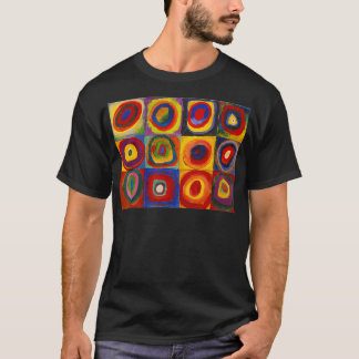 Camiseta Quadrados de Wassily Kandinsky com Anéis Concentra