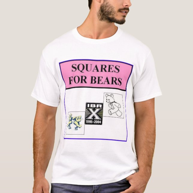 Camiseta quadrados para ursos (Frente)