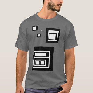 Camiseta Quadrados preto e branco