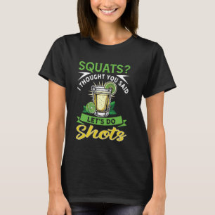 Camiseta Quadrados Que Eu Pensei Que Você Disse Vamos Fazer