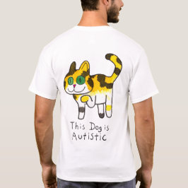 Camiseta Quadrinho de Cachorro Autista Fofo e Divertido