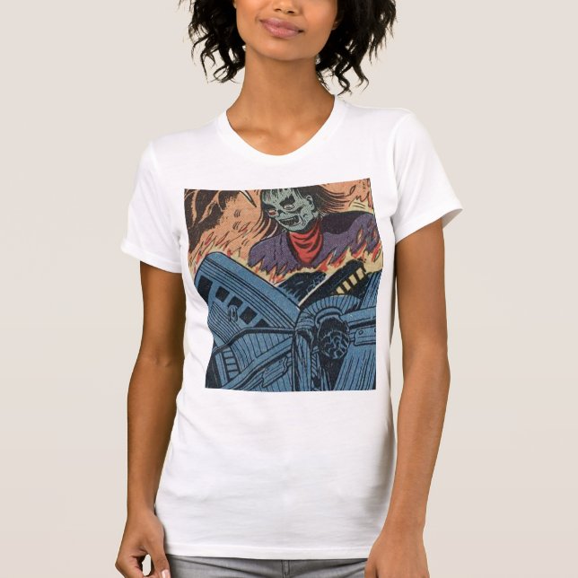 Camiseta Quadrinho do Horror do 50 | Melhor presente para a (Frente)