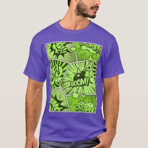 Camiseta Quadrinho Verde Engraçado Verde