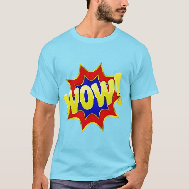 Camiseta Quadrinho WOW. (Frente)